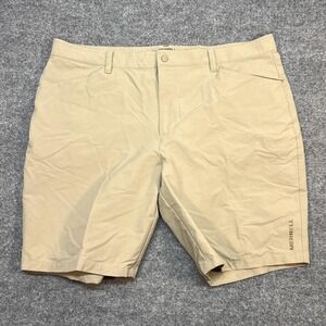 Merrell Shorts Mens 38 Beige Chino 8 Inch Inseam Hiking Outdoor Travel Casual